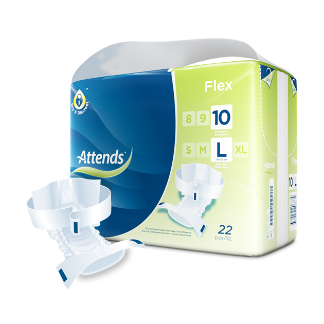 Inkontinensskydd Attends Flex 10 L 22st/fp